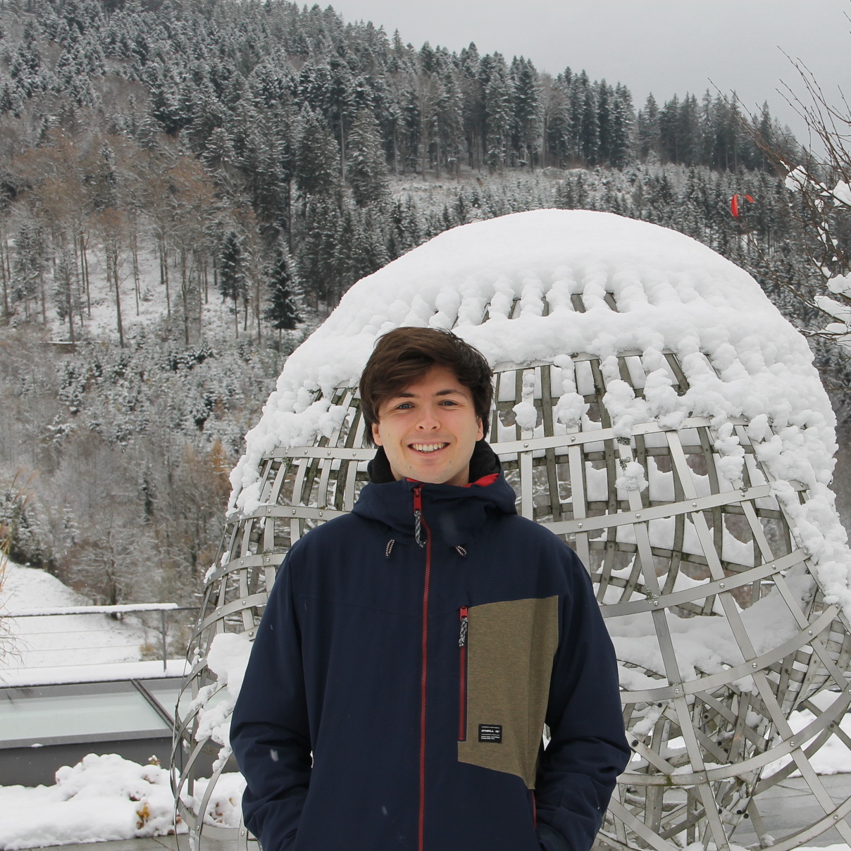 Sid in Oberwolfach with snow